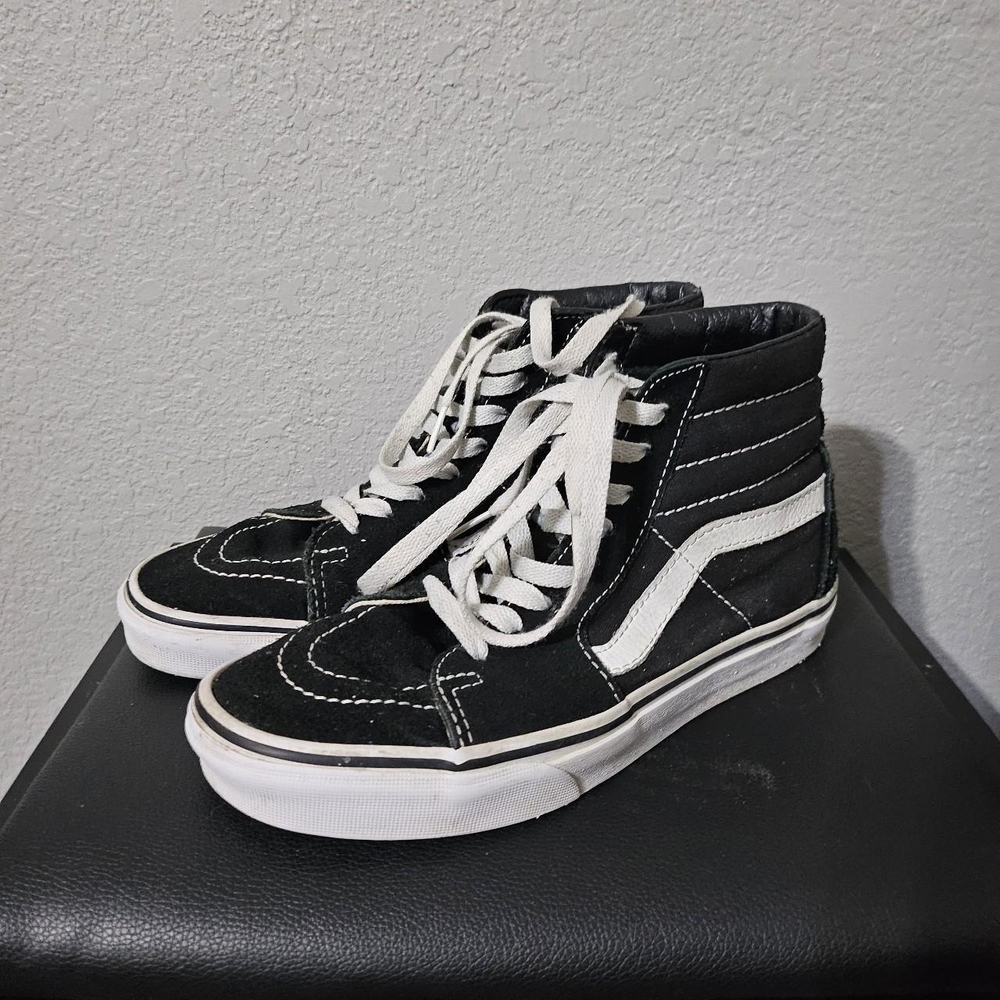 Vans Sk8-Hi Black and White Sneakers